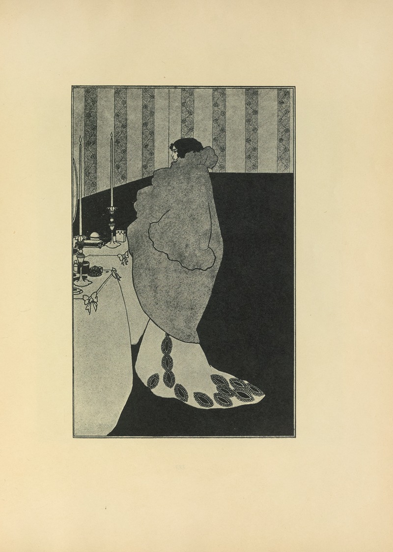 Aubrey Vincent Beardsley - La Dame aux Camelias From the ‘Yellow Book’ No
