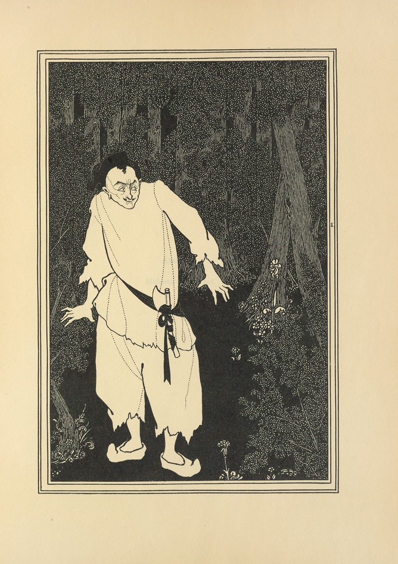 Aubrey Vincent Beardsley - Ali Baba in the Wood