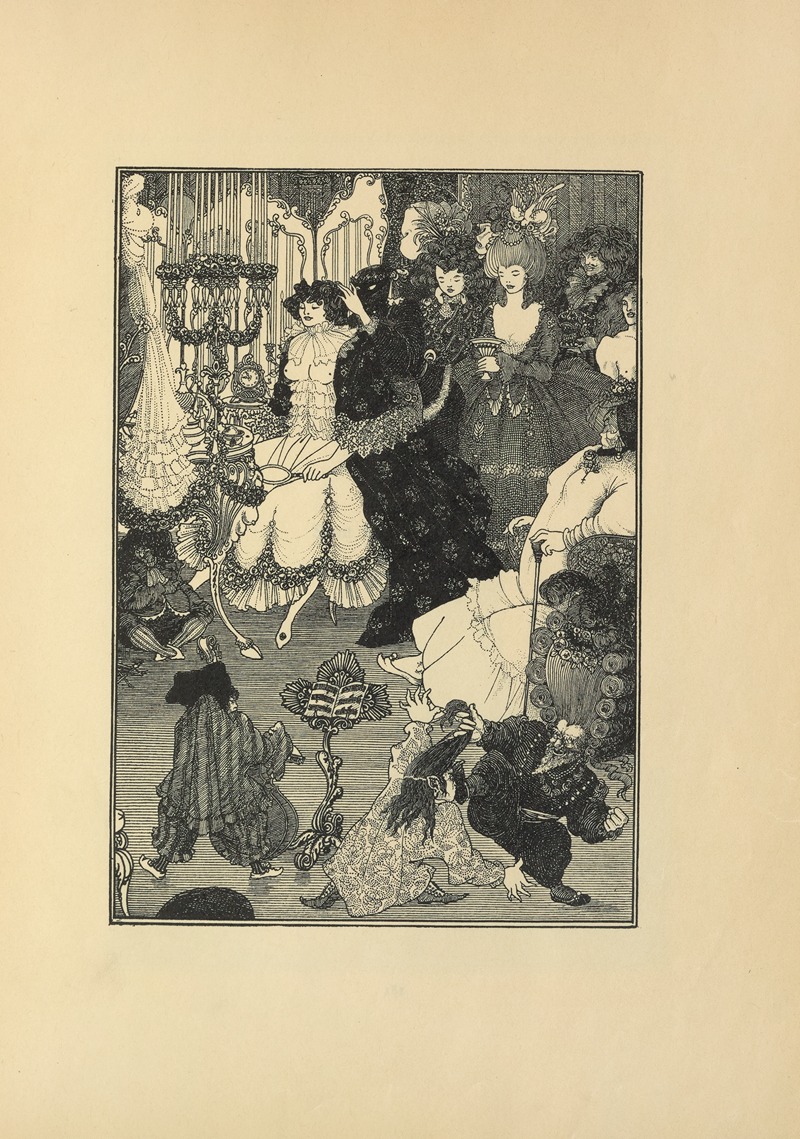 Aubrey Vincent Beardsley - The Toilet of Helen From No. 1 of ‘The Savoy’