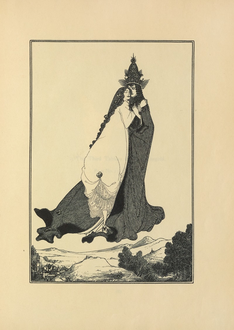 Aubrey Vincent Beardsley - Saint Rose of Lima From No. 2 of ‘The Savoy’