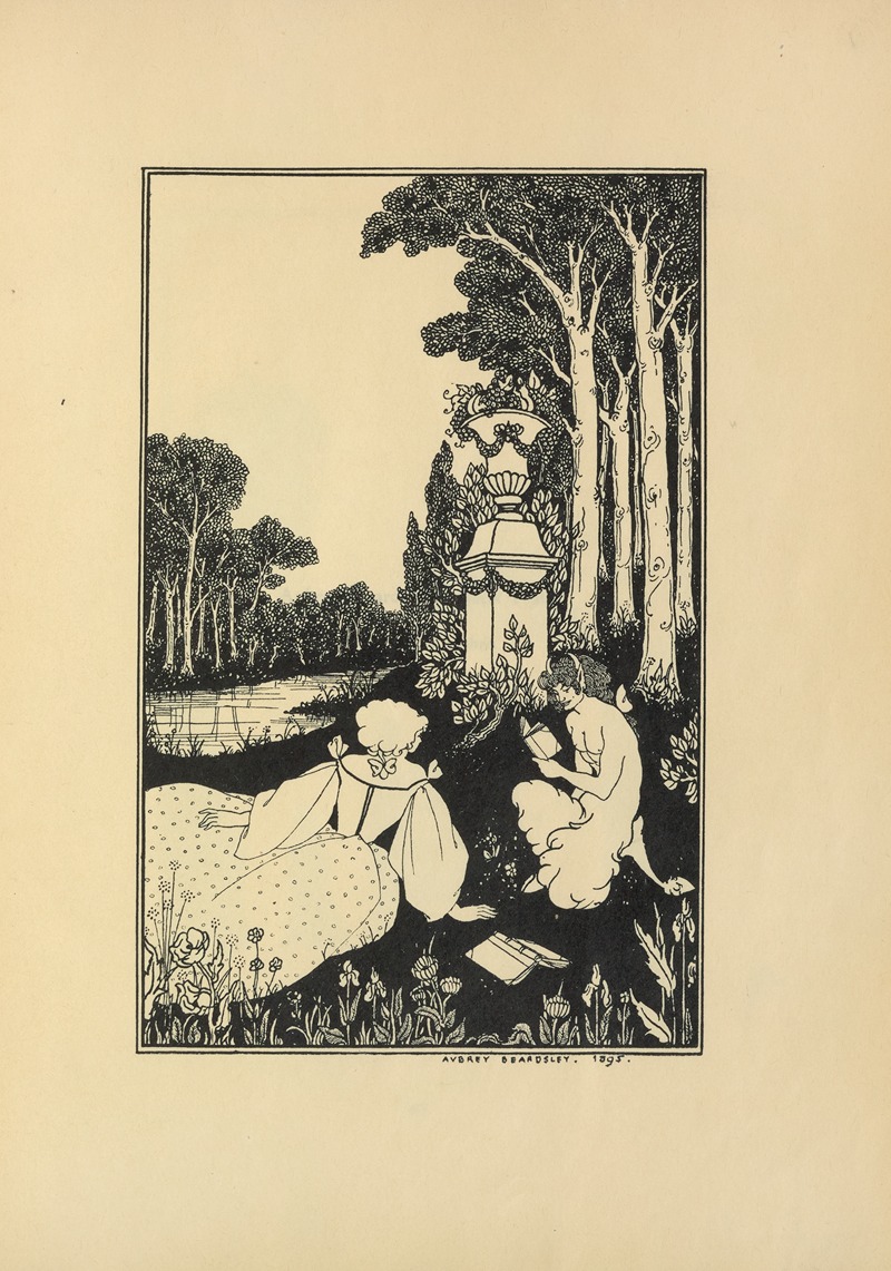 Aubrey Vincent Beardsley - A Catalogue Cover For Leonard Smithers’ Third Catalogue of Rare Books