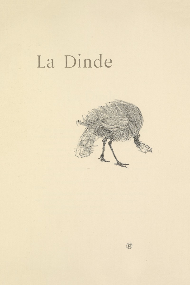 Henri de Toulouse-Lautrec - La Dinde