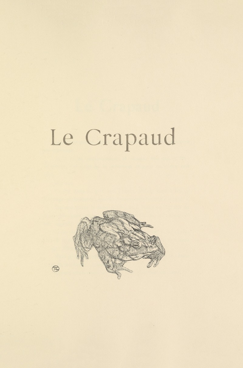 Henri de Toulouse-Lautrec - Le Crapaud