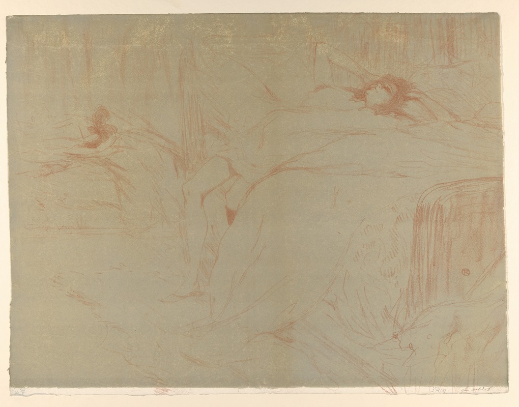 Henri de Toulouse-Lautrec - Collapsed on the Bed