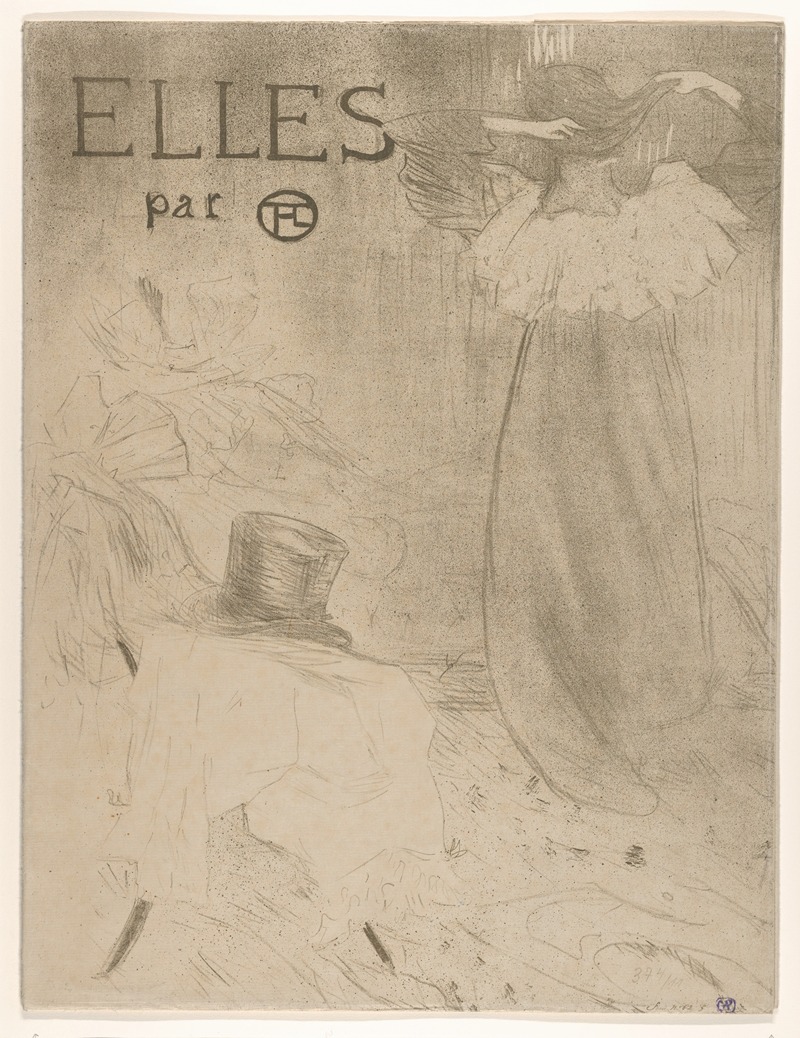 Henri de Toulouse-Lautrec - Elles (portfolio cover)