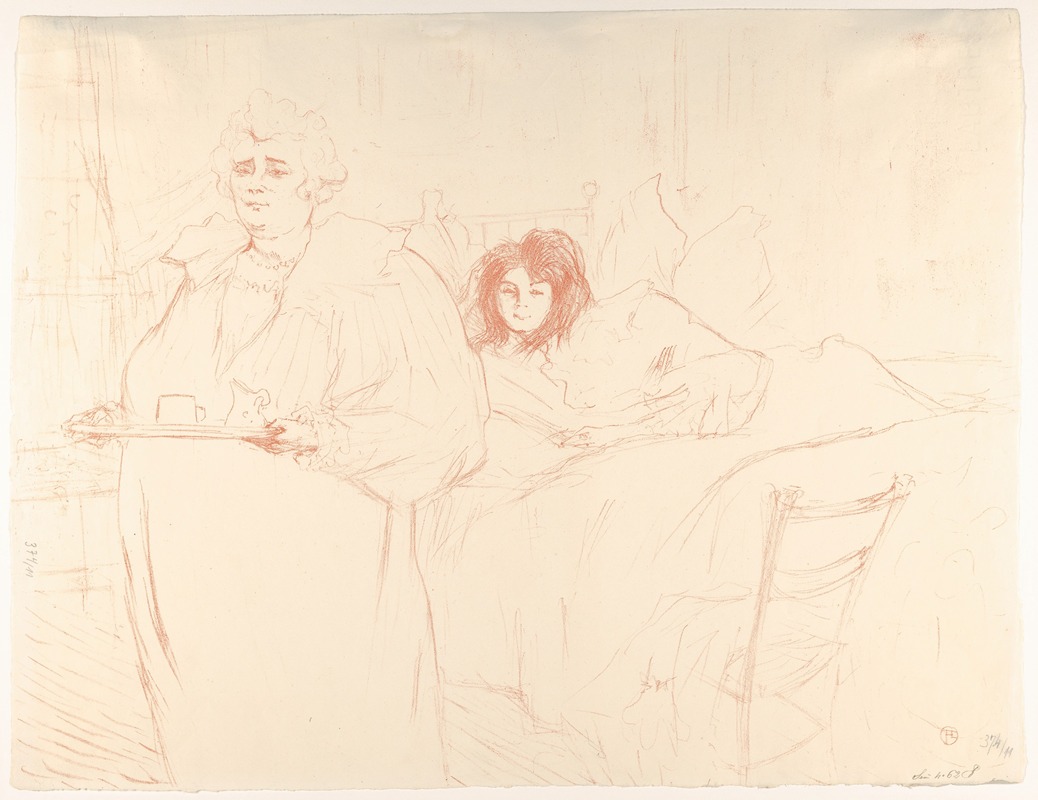 Henri de Toulouse-Lautrec - Serving Breakfast (Madame Baron and Mademoiselle Popo)