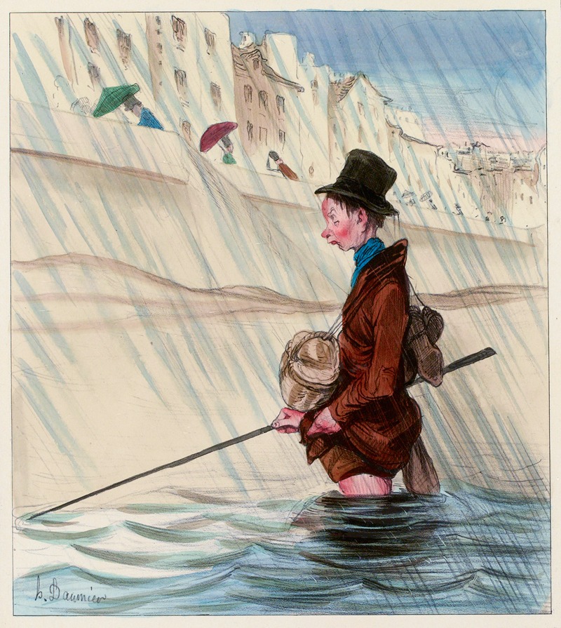 Honoré Daumier - Le martin-pêcheur (sur Seine)