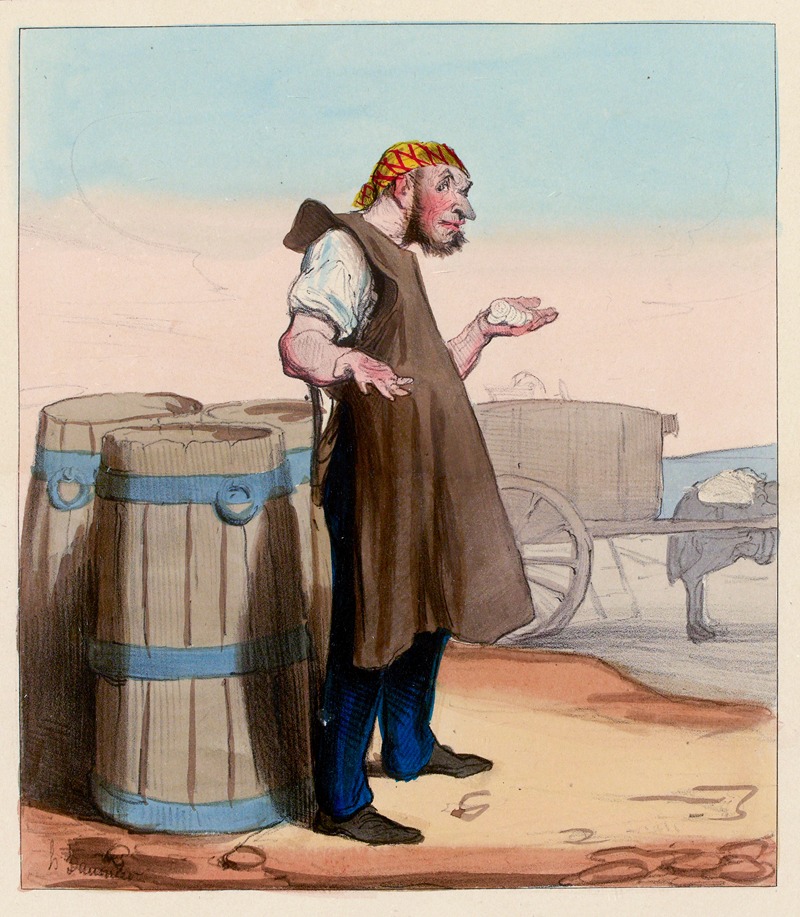 Honoré Daumier - Le géranium fétide