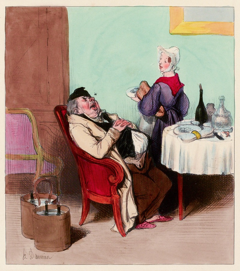 Honoré Daumier - L’huitre