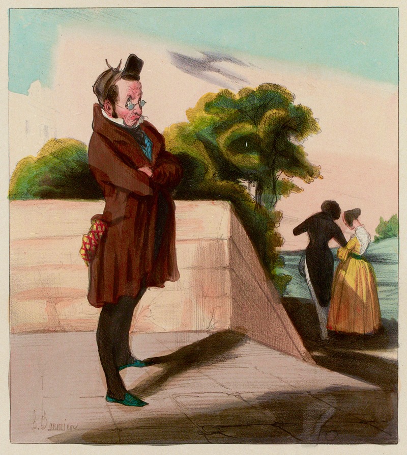 Honoré Daumier - Le cousin
