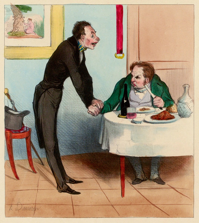 Honoré Daumier - Le lierre plante parasite
