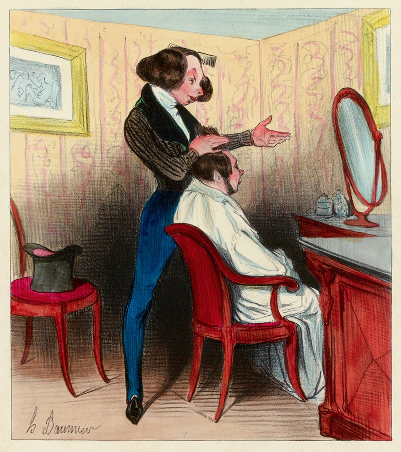 Honoré Daumier - Le perroquet