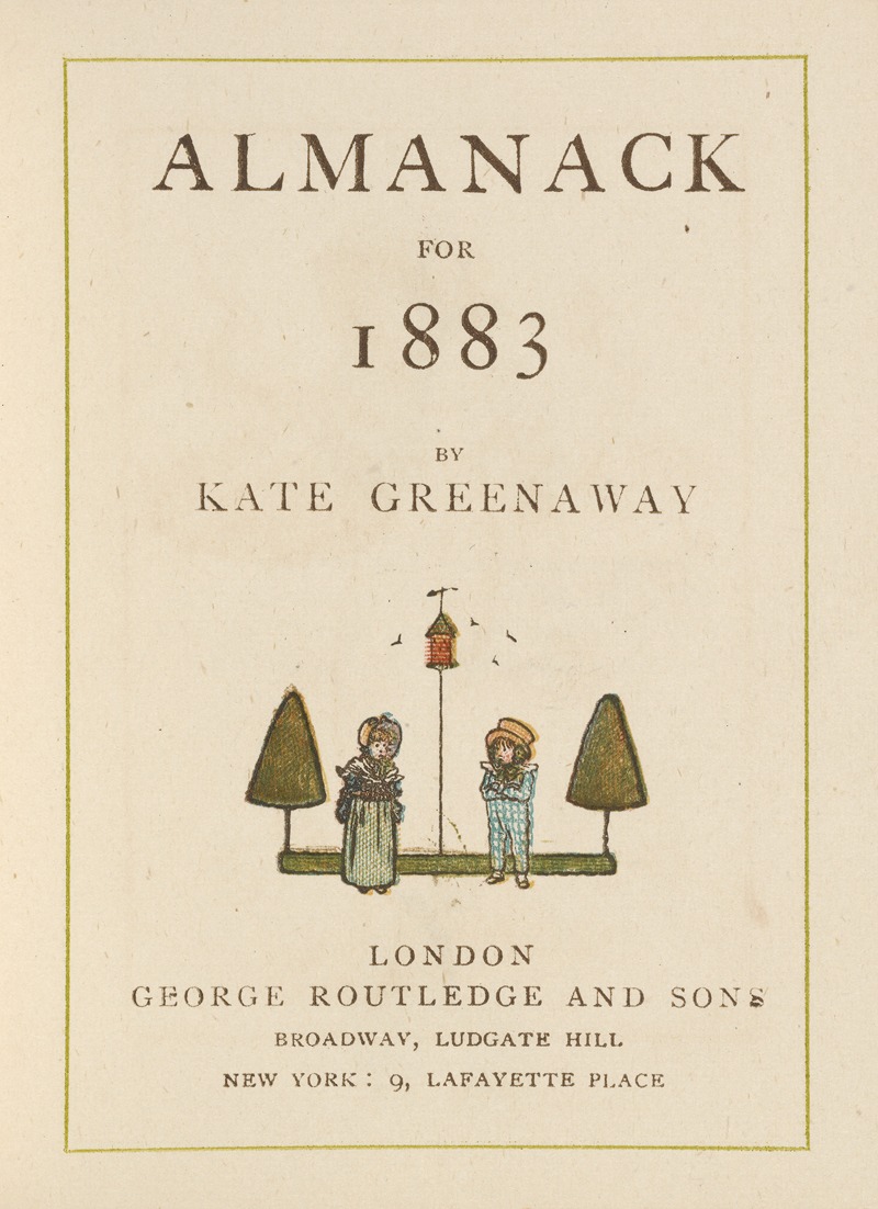 Kate Greenaway - Almanack for 1883