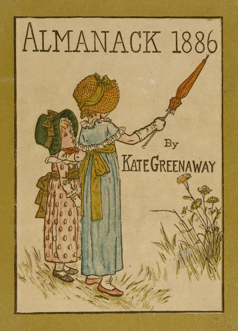 Kate Greenaway - Almanack for 1886 – cover