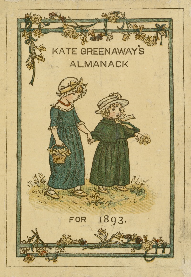 Kate Greenaway - Almanack for 1893 – cover