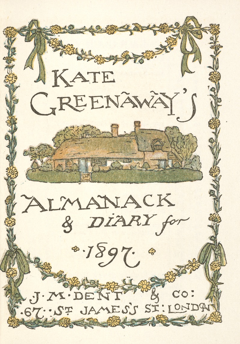 Kate Greenaway - Almanack for 1897 – Title