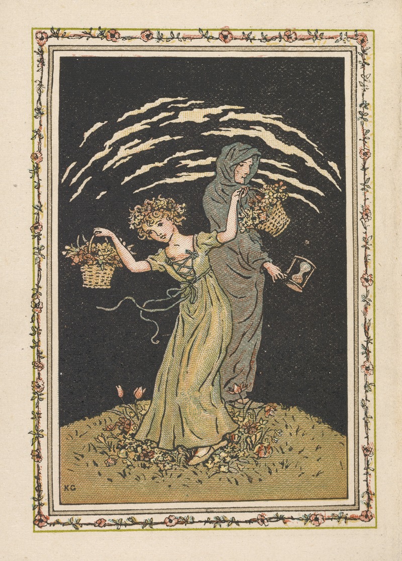 Kate Greenaway - Almanack for 1890 – Frontispiece