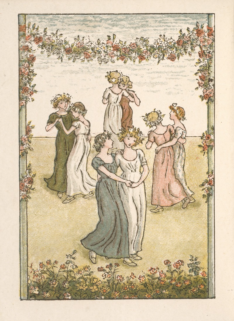 Kate Greenaway - Almanack for 1891 – Frontispiece