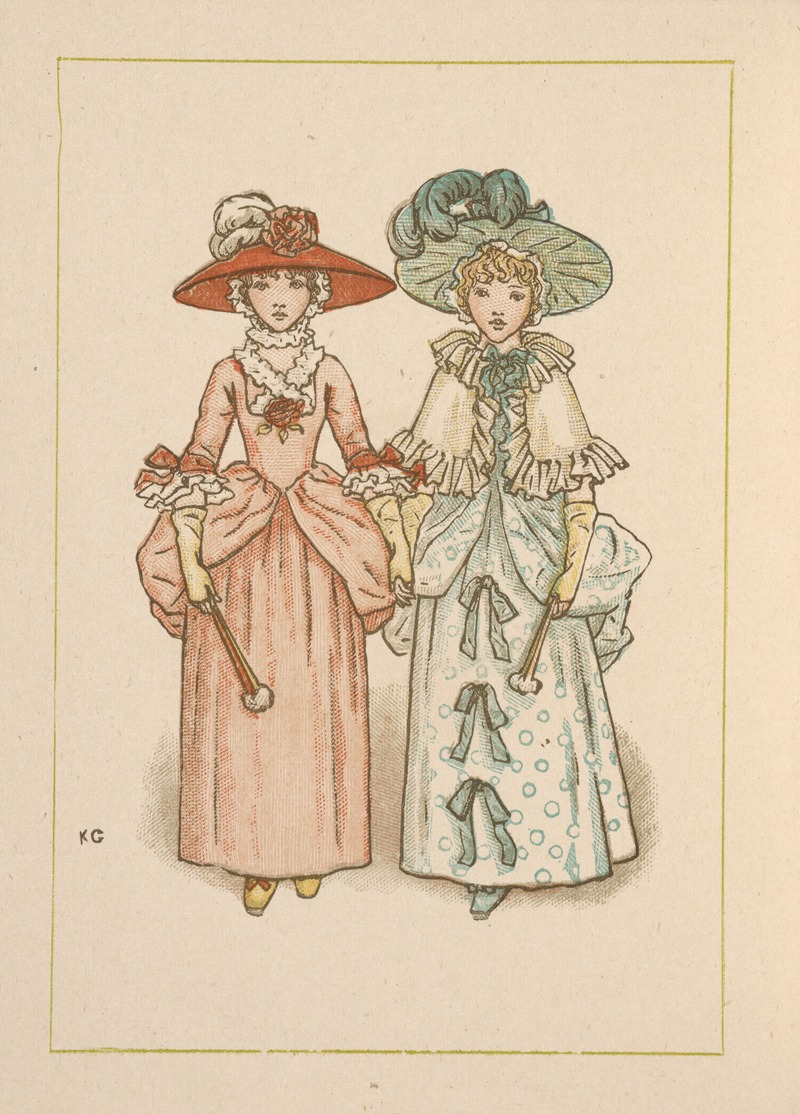 Kate Greenaway - Two girls