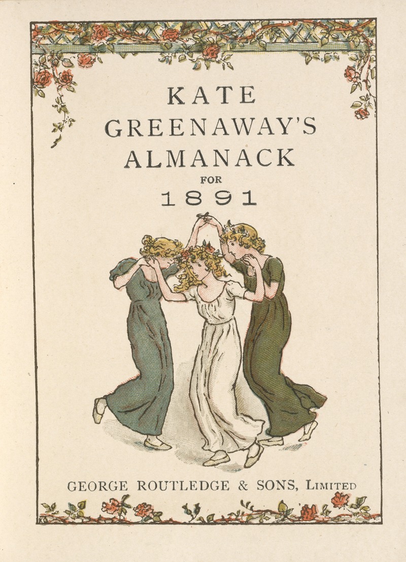 Kate Greenaway - Almanack for 1891 – Title