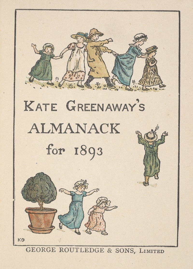Kate Greenaway - Almanack for 1893 – Title