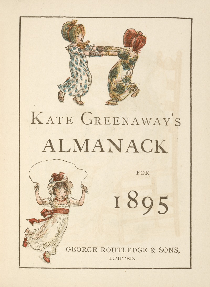 Kate Greenaway - Almanack for 1895 – Title