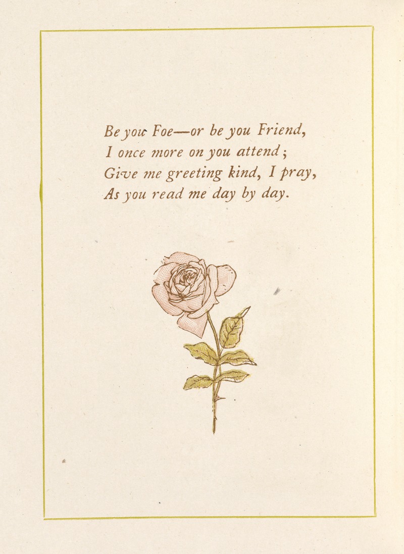 Kate Greenaway - Be you Foe -or be you Friend…