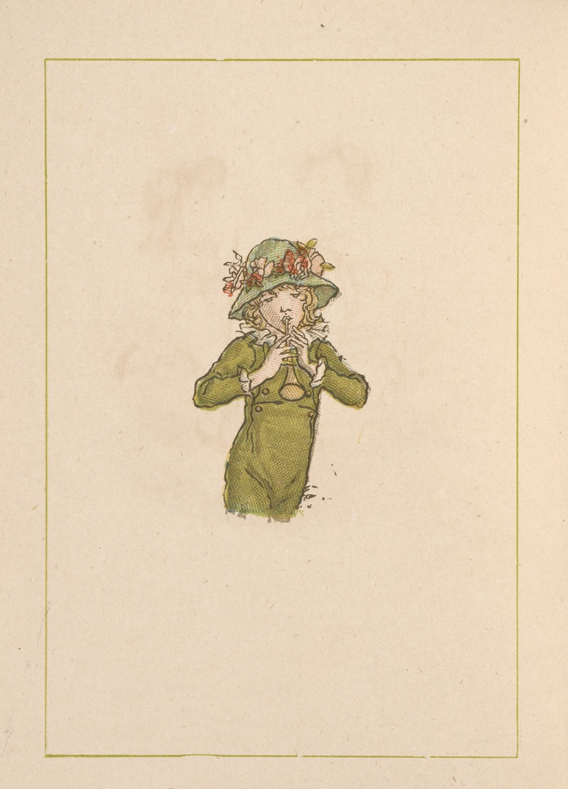 Kate Greenaway - Child with flute