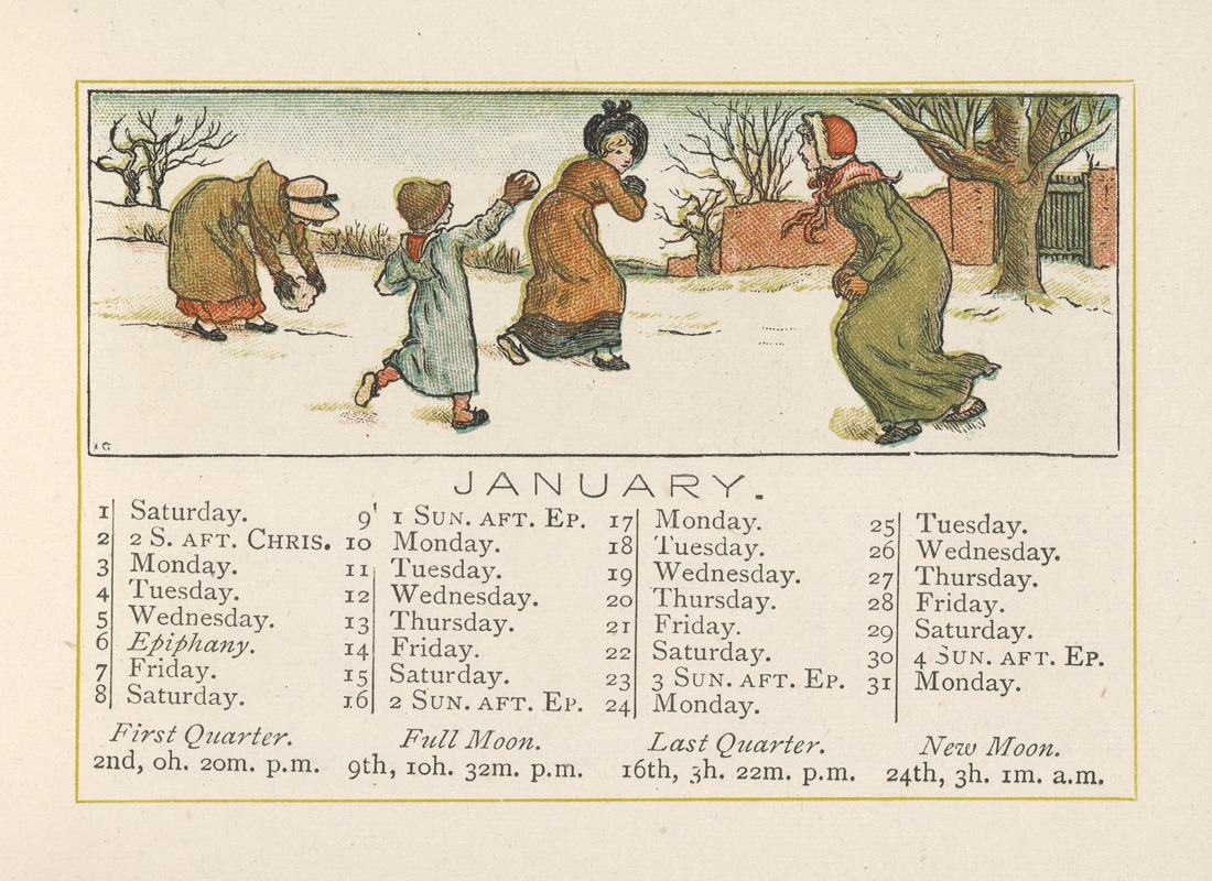 Kate Greenaway - January