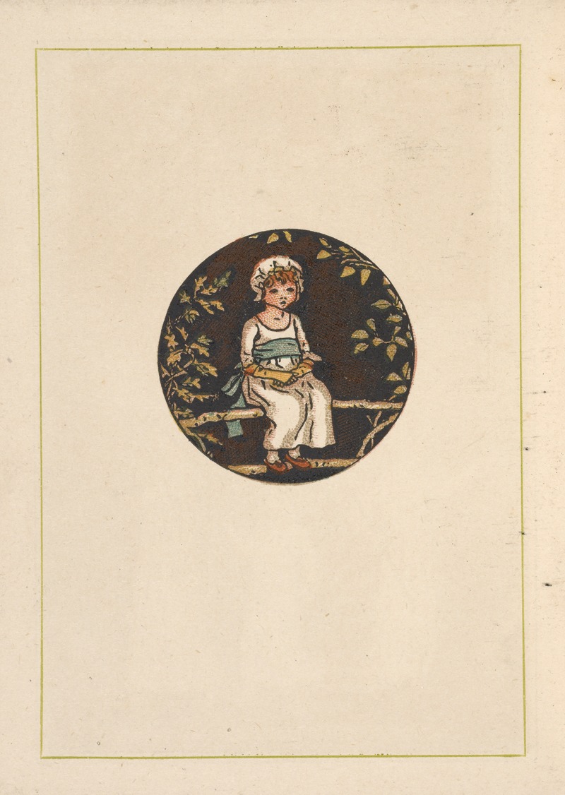 Kate Greenaway - Sitting child