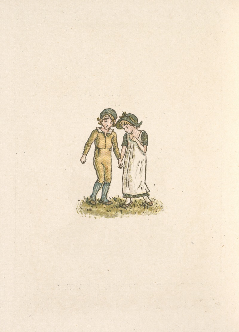 Kate Greenaway - Two children