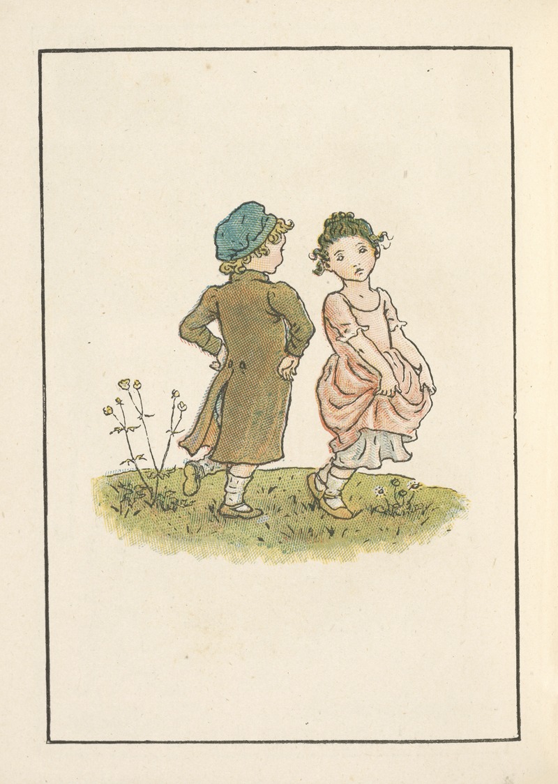 Kate Greenaway - Two children