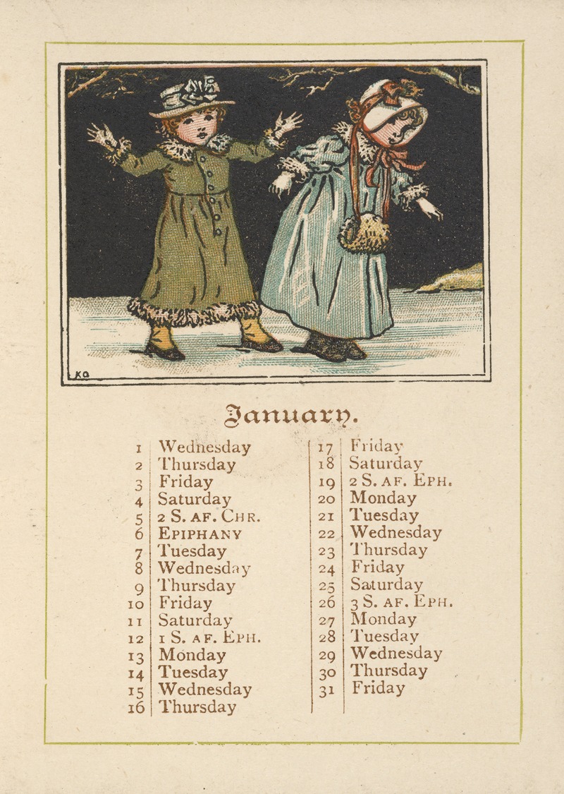 Kate Greenaway - January
