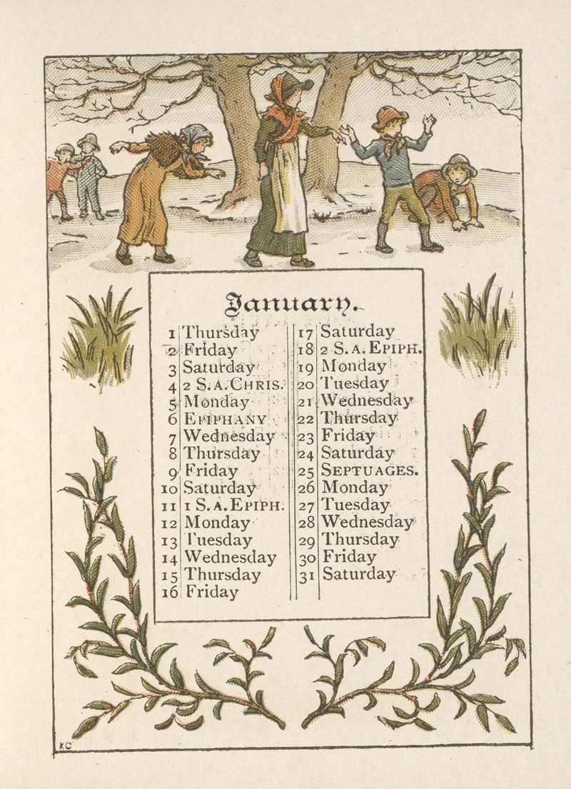 Kate Greenaway - January