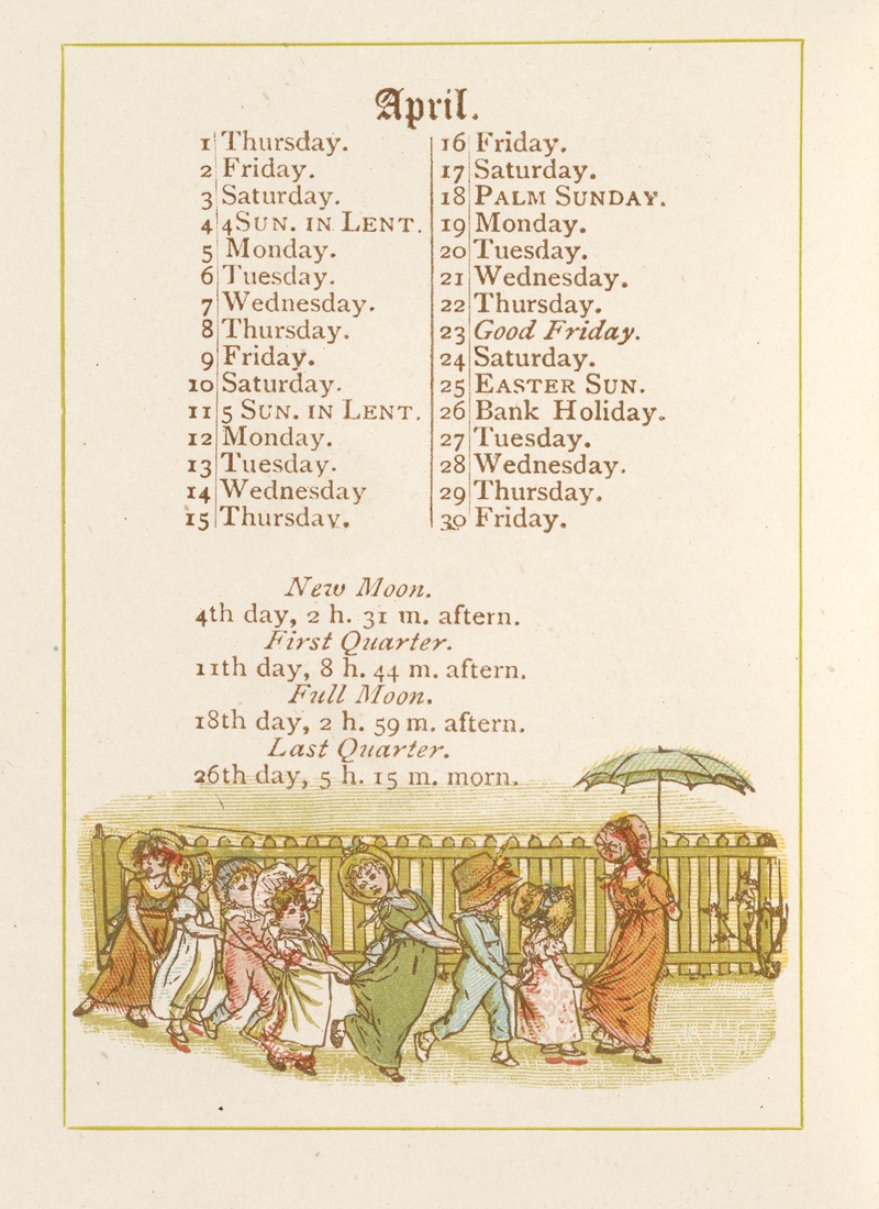 Kate Greenaway - April