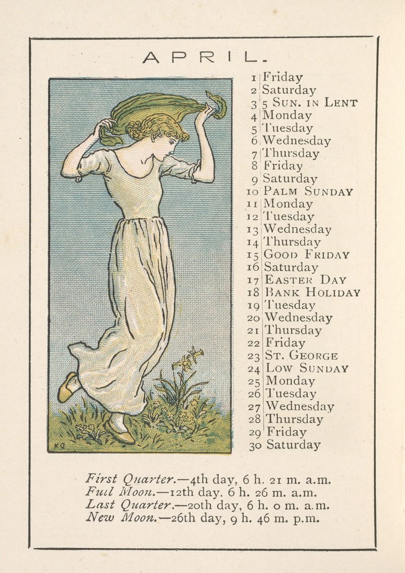 Kate Greenaway - April
