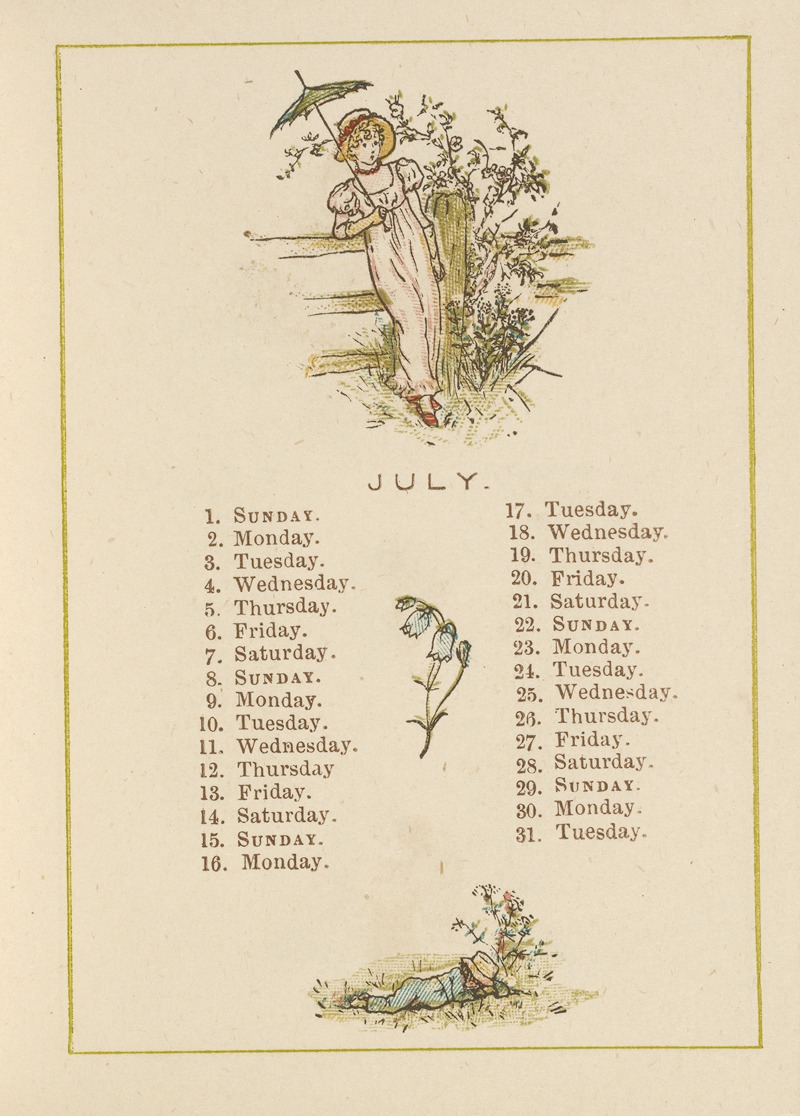 Kate Greenaway - July