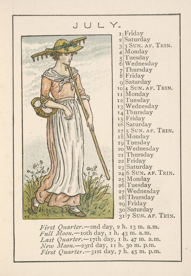 Kate Greenaway - July