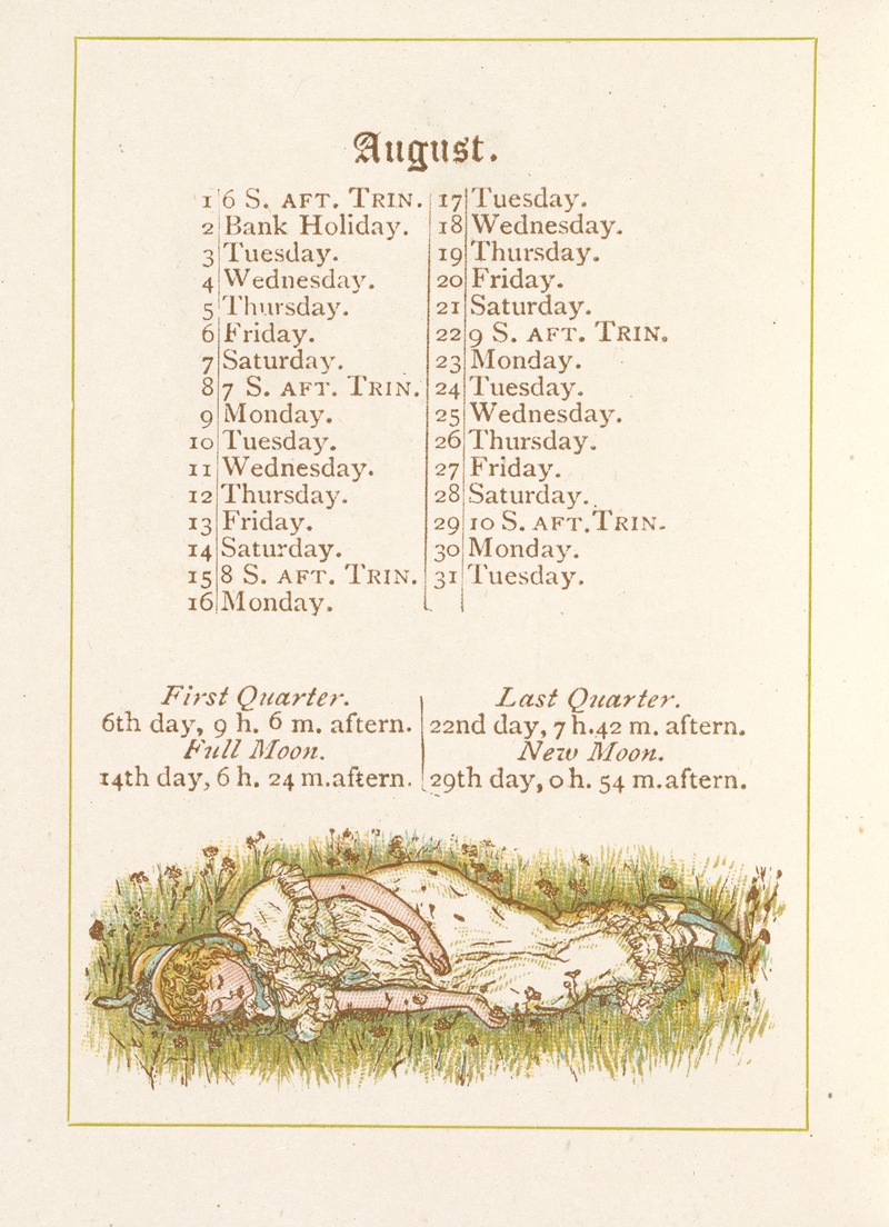 Kate Greenaway - August