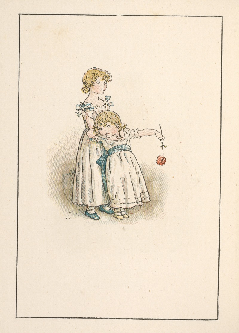 Kate Greenaway - Two children