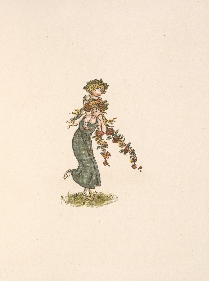 Kate Greenaway - Two children