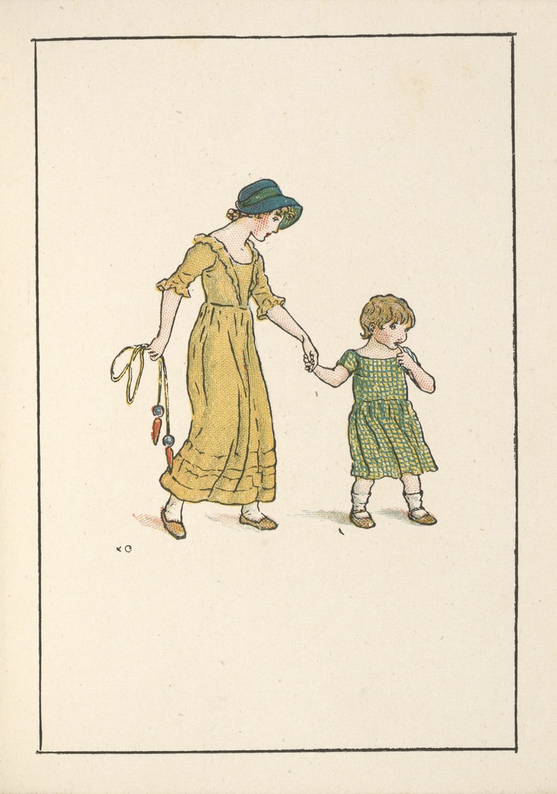 Kate Greenaway - Two children