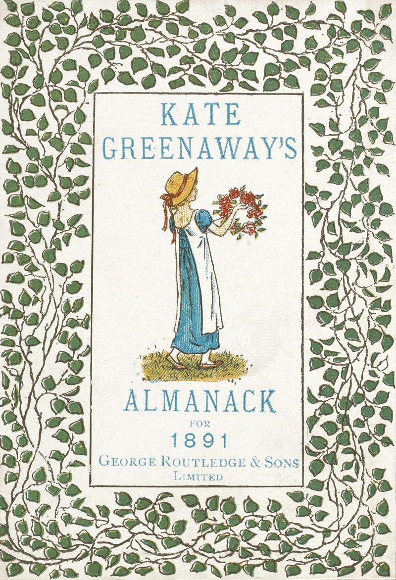 Kate Greenaway - Almanack for 1891 – back cover
