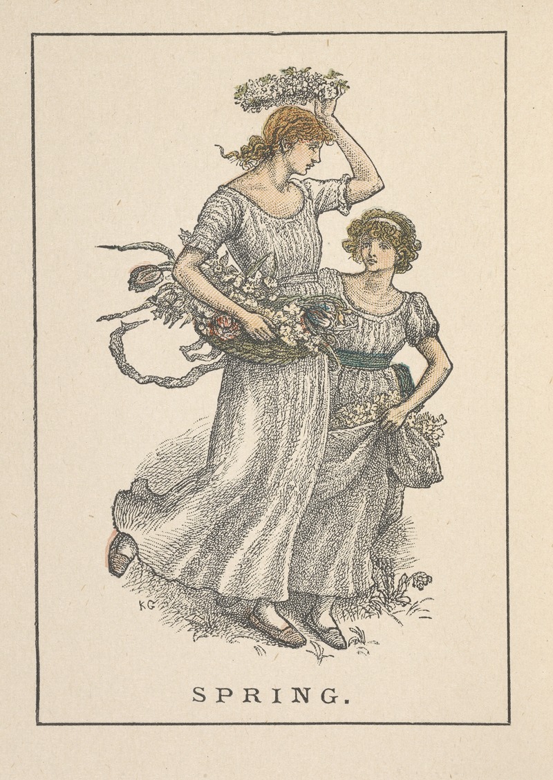 Kate Greenaway - Spring