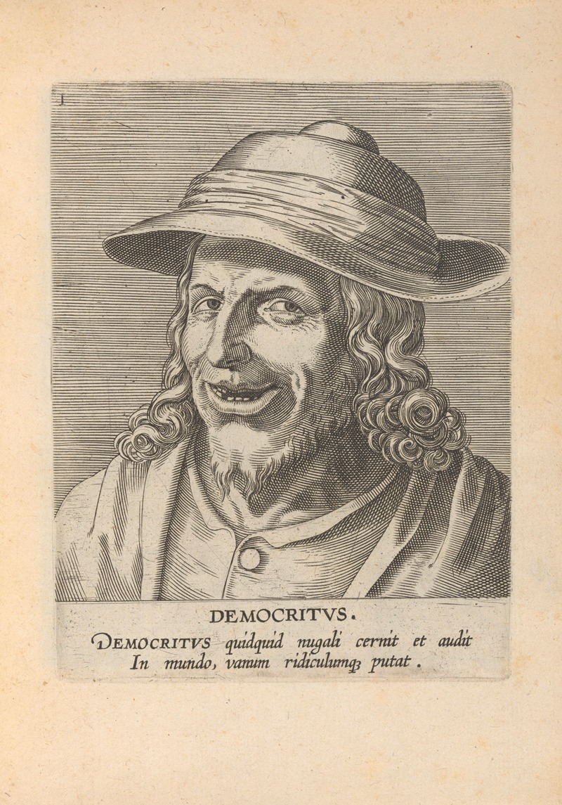 Philip Galle - Democritus