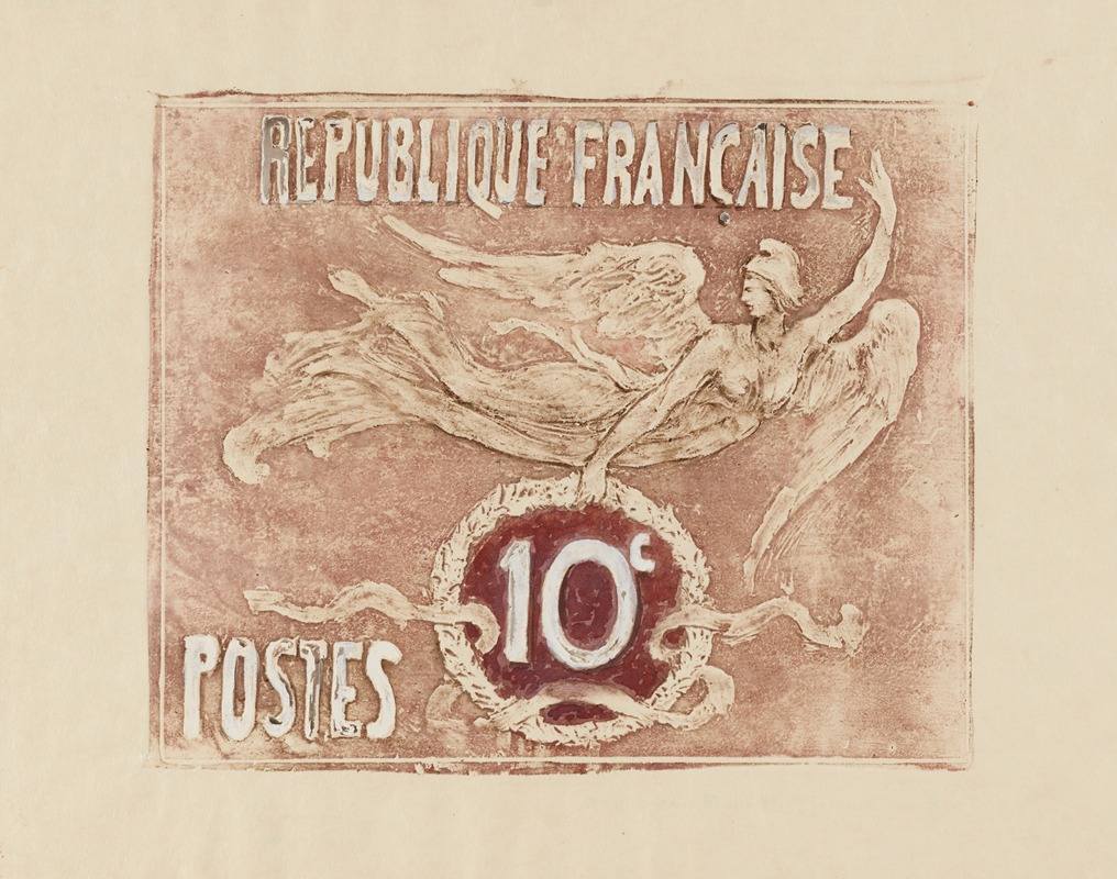 Pierre Roche - Esquisses de timbres pour un concours – 10 centimes