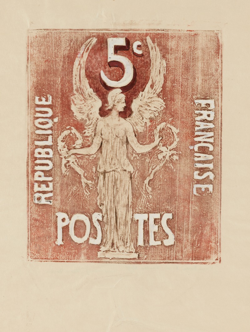 Pierre Roche - Esquisses de timbres pour un concours – 5 centimes