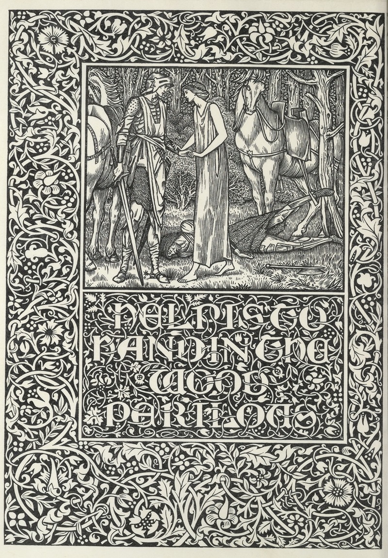 Sir Edward Coley Burne-Jones - The well at the world’s end – Help is to hand in the wood perilous