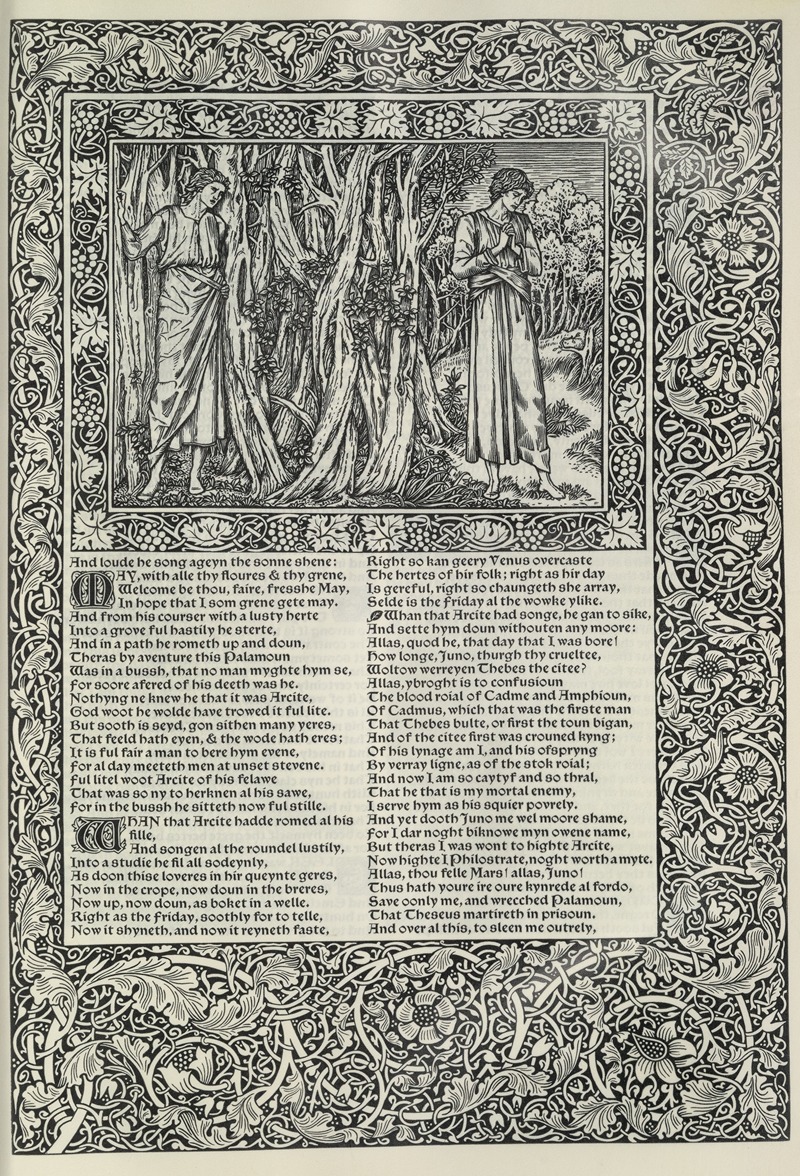 Sir Edward Coley Burne-Jones - The works of Geoffrey Chaucer Pl.04
