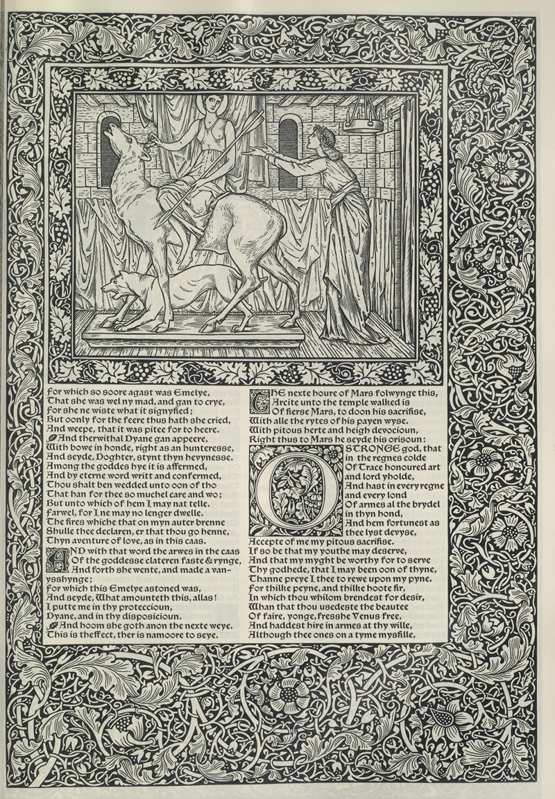 Sir Edward Coley Burne-Jones - The works of Geoffrey Chaucer Pl.06